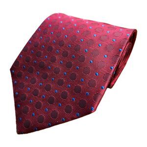 Jos A Bank Necktie Men Red 100% Silk Career Wear Business Corpcore Preppy Church